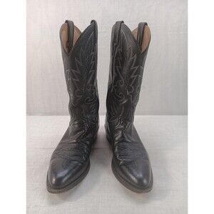 Dan Post Men's Boots Black Leather Size 10D